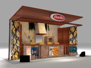 kitchen exhibition stall - fair exhibition - in store booth - store exhibition - shop exhibition 3D Model