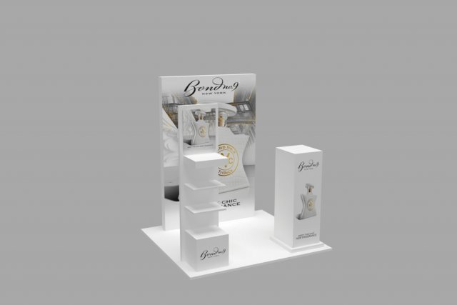 exhibition stall - fair exhibition - in store booth - store exhibition - shop exhibition Modelo 3D .c4d .max .obj .3ds .fbx .stl .blend 