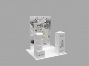 exhibition stall - fair exhibition - in store booth - store exhibition - shop exhibition 3D 모델