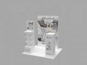 exhibition stall - fair exhibition - in store booth - store exhibition - shop exhibition Modelo 3D