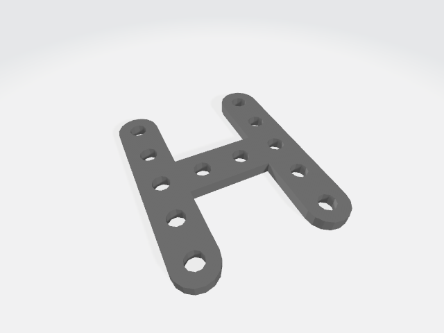 Planka h 3D Принт Модель .c4d .max .obj .3ds .fbx .stl .blend