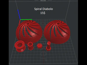 spiral diabolo 3D Model