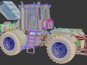 kirovets k-7444 premium 3D Model