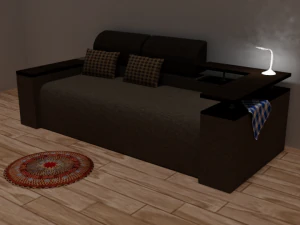 sof&aacute; atis eco Modelo 3D