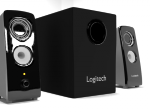 Logitech speaker system z323 3D Model