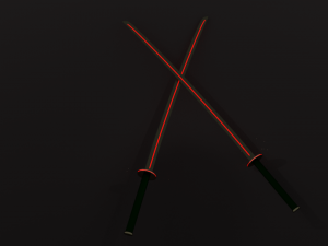 neon katana 3D Модель