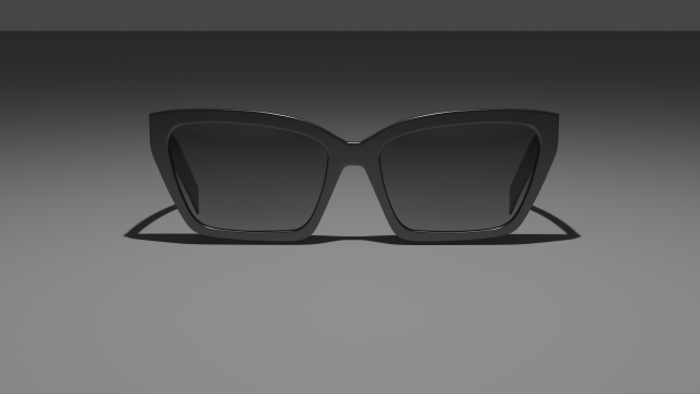 prada glasses cat eye 3Dモデル .c4d .max .obj .3ds .fbx .stl .blend 