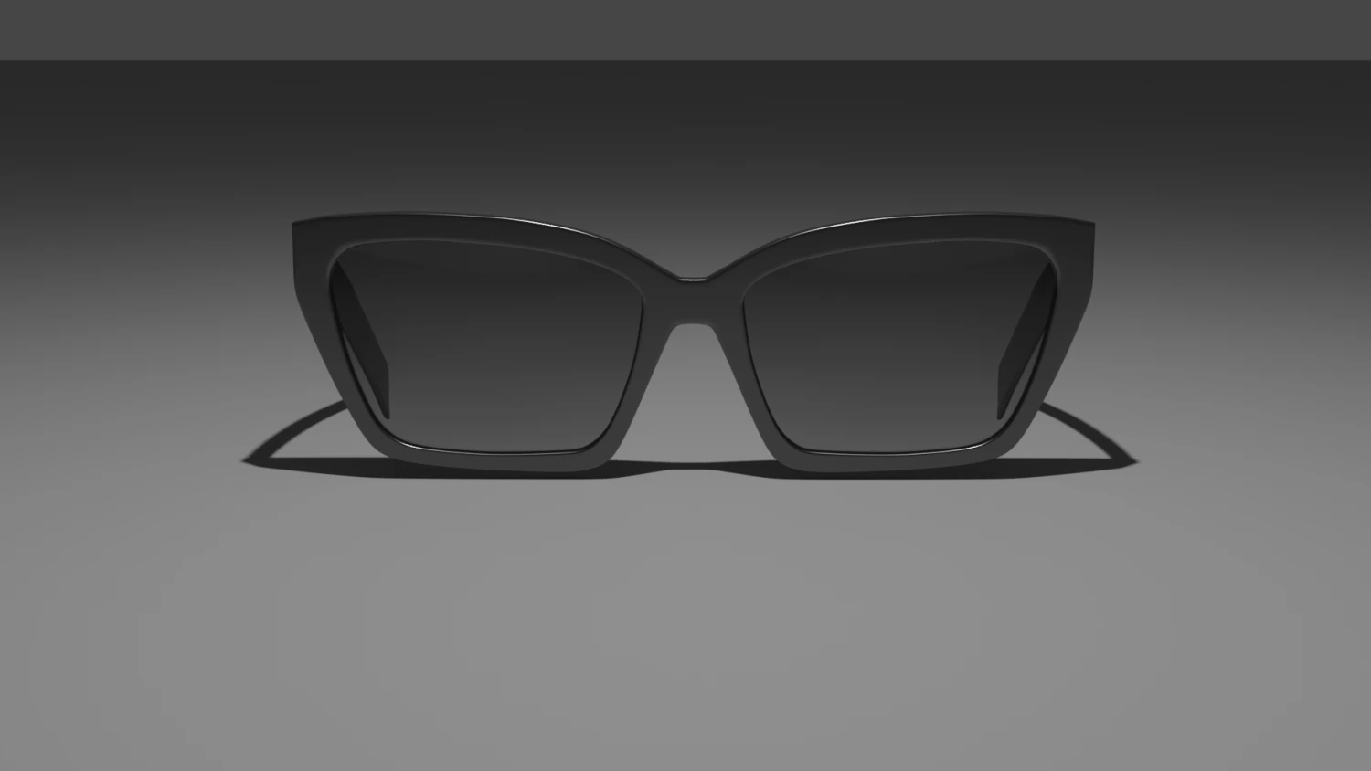 prada glasses cat eye 3D Model .c4d .max .obj .3ds .fbx .stl .blend 