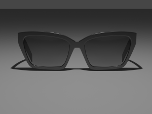 prada glasses cat eye 3D 모델