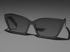 prada glasses cat eye 3Dモデル