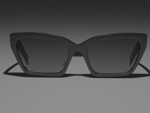 prada glasses cat eye 3Dモデル