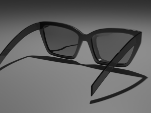 prada glasses cat eye 3Dモデル