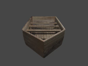 wooden boat 3D Model