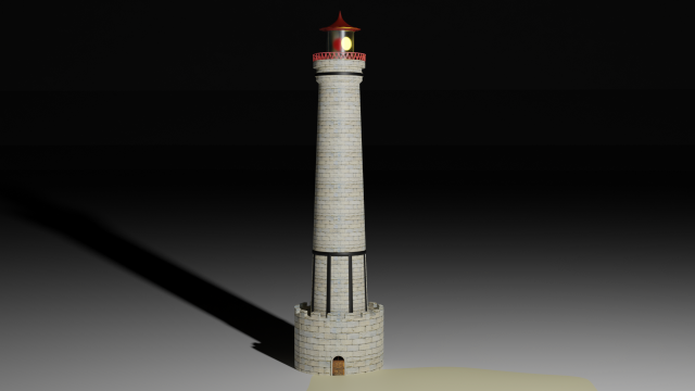 lighthouse 3D 模型 .c4d .max .obj .3ds .fbx .stl .blend 