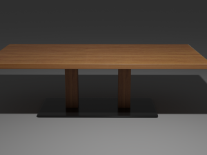 wooden table 3D 模型