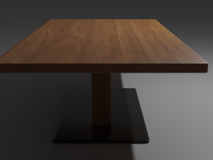 wooden table 3D 模型