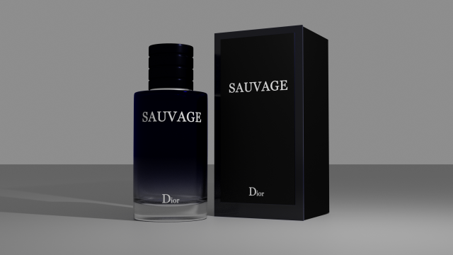 dior sauvage Modello 3D .c4d .max .obj .3ds .fbx .stl .blend 