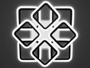 led chandelier vatan light cubes 3D Model