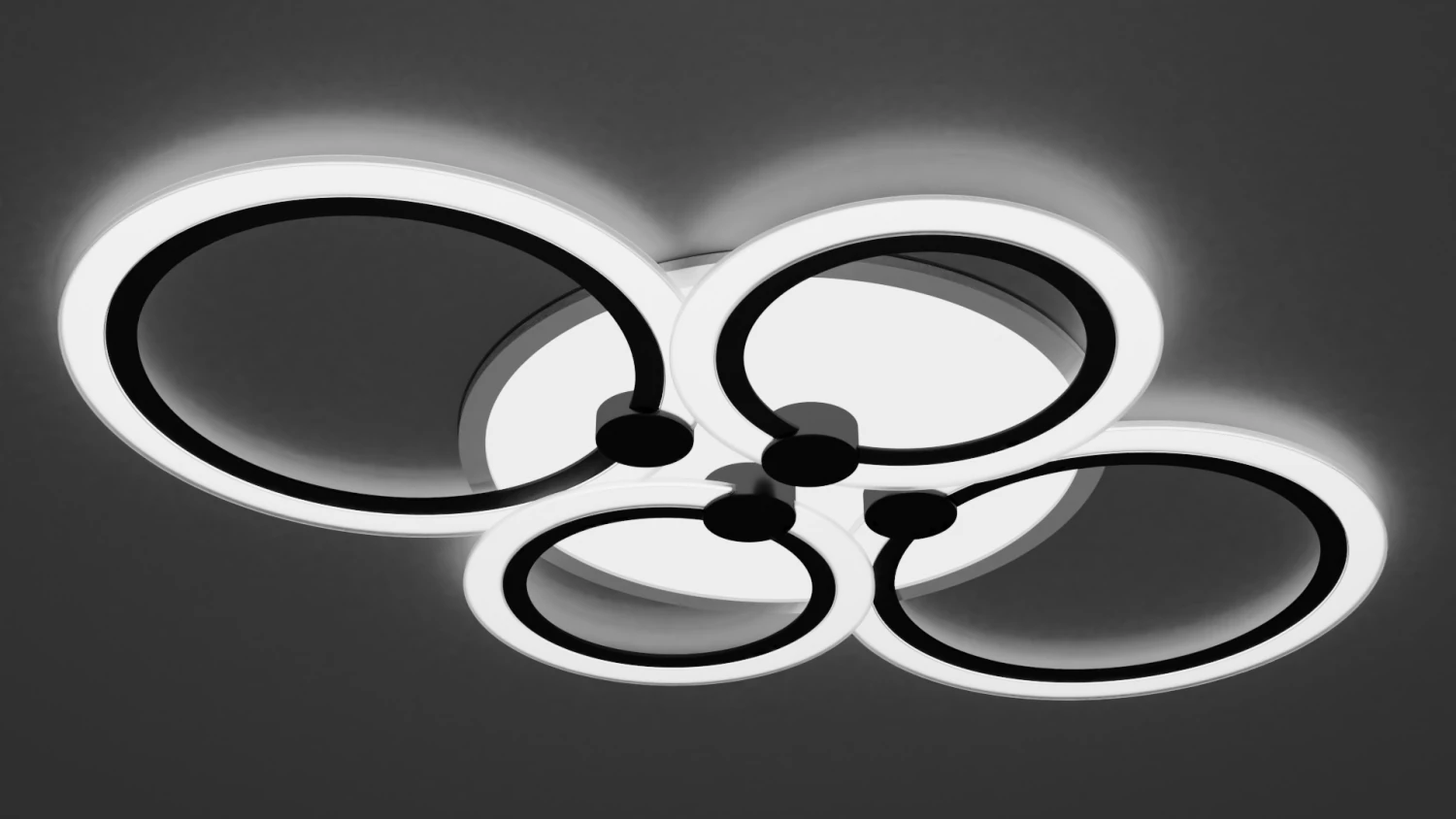 led chandelier vatan light circle 3D Model .c4d .max .obj .3ds .fbx .stl .blend 