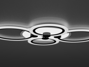 led chandelier vatan light circle Modelo 3D