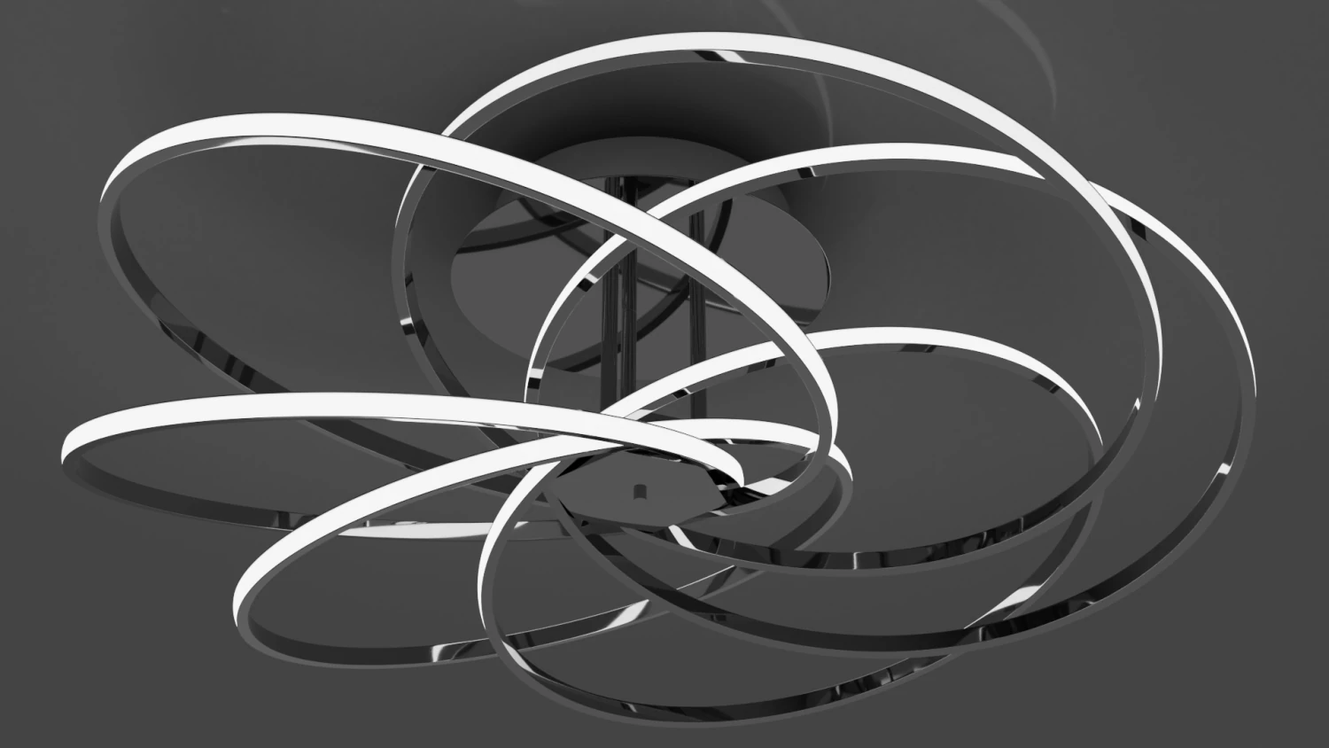 Led chandelier strotskis energy 3D Model .c4d .max .obj .3ds .fbx .stl .blend