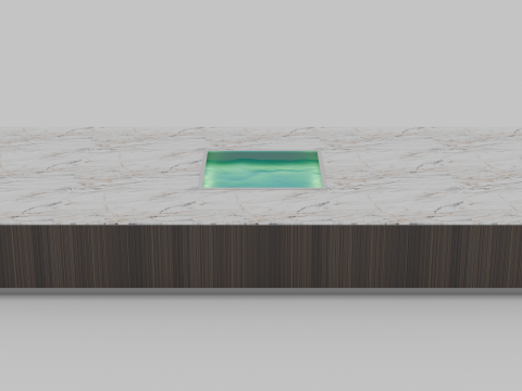 Modern kitchen table Model 3D
