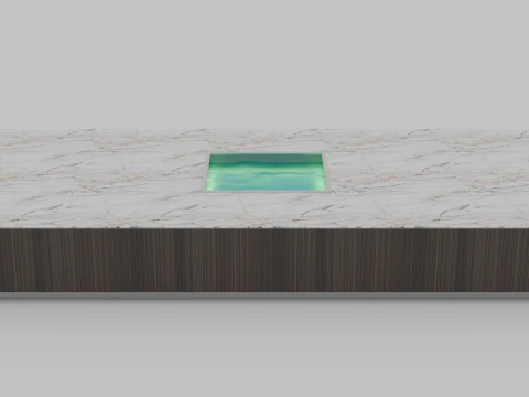 Modern kitchen table 3D Model