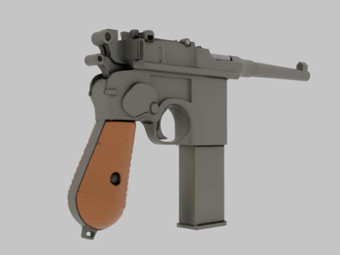 Mauser C96 3D Modell
