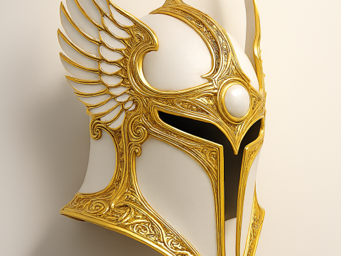 Angelic armor-style helmet 3Dモデル