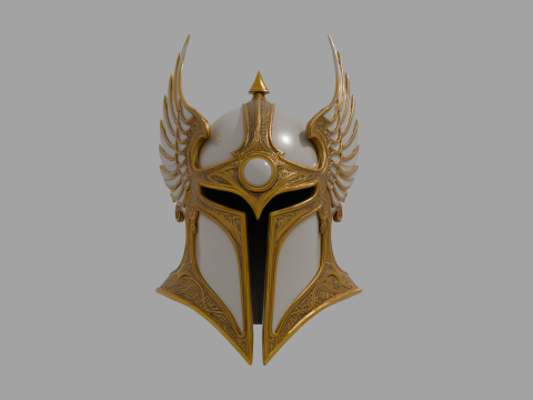 Angelic armor-style helmet 3D Model