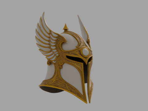 Angelic armor-style helmet 3D Model