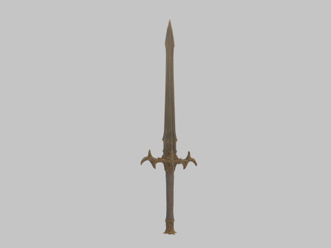 Long sword dark style 3D Модель