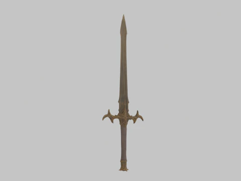 Long sword dark style 3D Model