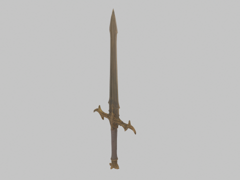 Long sword dark style 3D Модель
