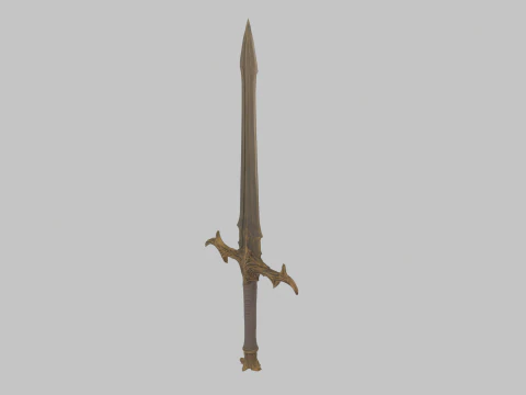 Long sword dark style 3D Model