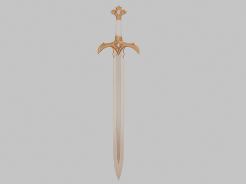 Elegant one-handed sword 3Dモデル