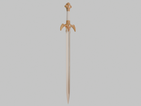 Elegant one-handed sword Modelo 3D