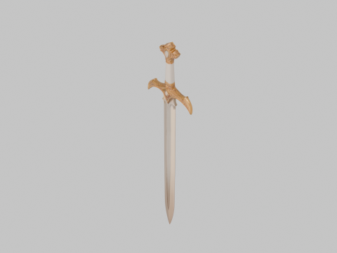 Elegant one-handed sword Modelo 3D