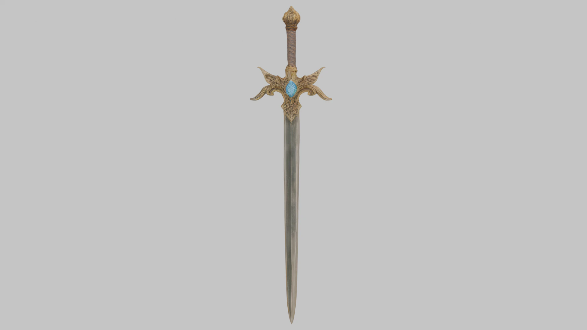 Angelic style sword 3D Model .c4d .max .obj .3ds .fbx .stl .blend 