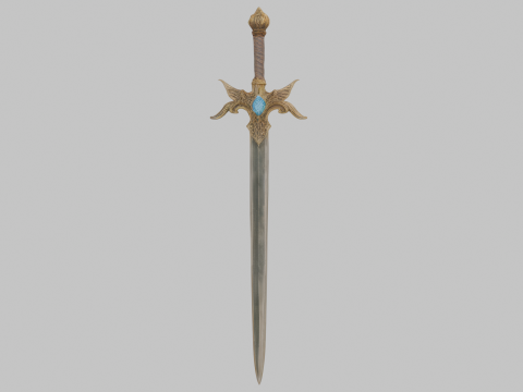 Angelic style sword Model 3D