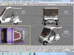 golf cart Model 3D