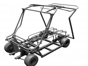 golf cart Modello 3D