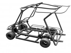 golf cart Model 3D