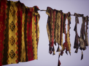 dystopian curtains 3D Model