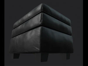 글리슨 체어 오토만 3D 모델