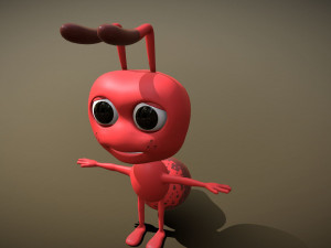 cartoon ant 3D Model