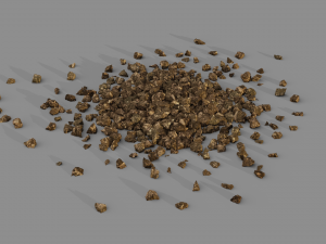 rubble piles Model 3D
