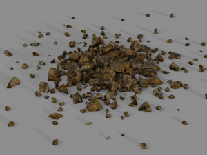 rubble piles Model 3D