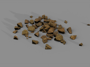 rubble piles Model 3D