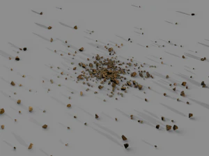 rubble piles 3D Model